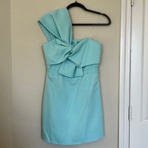 Beautiful Ice Blue One Shoulder Dress